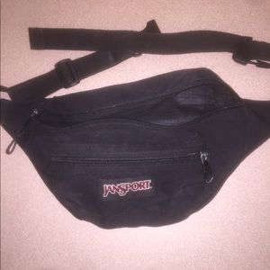 Black Jansport fanny pack